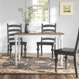 THREE POSTS™ Dannie Solid Wood Dining Table