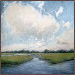 WENDOVER ART GROUP Mellow Marsh - Floater Frame Painting on Canvas