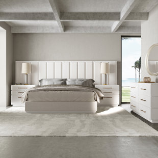 CASA ISPIRATA Colonna Upholstered Slat Bed