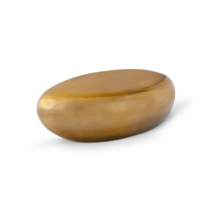 PHILLIPS COLLECTION Liquid Gold River Stone Solid Coffee Table