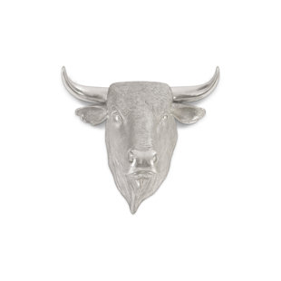 PHILLIPS COLLECTION Spanish Fighting Bull Sculpture Wall Décor