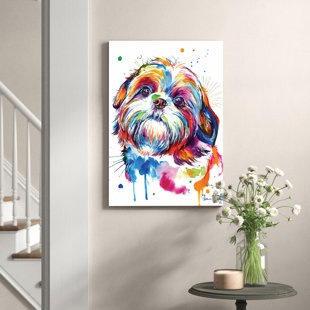 VIV + RAE Shih Tzu by Weekday Best - Wrapped Canvas Painting