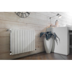 MODERN WARMTH Blitz Hydronic Radiant Radiator Heater with Wall Bracket