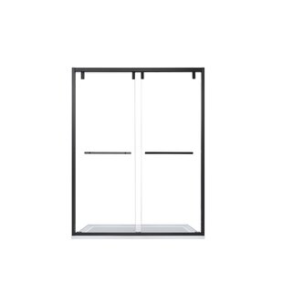 VINNOVA 60" W x 76" H Double Sliding Framed Shower Door