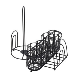 Gourmet Basics by Mikasa Gourmet Basics Art Deco Picnic Buffet Caddy with Paper Towel Holder
