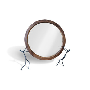 PHILLIPS COLLECTION Atlas Chamcha Wood Beveled Accent Mirror