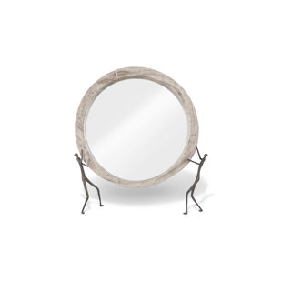 PHILLIPS COLLECTION Atlas Chamcha Wood Beveled Accent Mirror