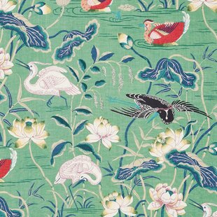 SCHUMACHER Lotus Garden Fabric