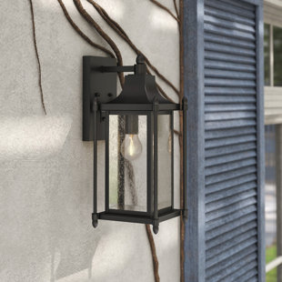 SAVOY HOUSE Dunnmore 1-Light Outdoor Wall Lantern in Black