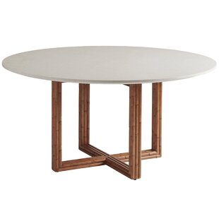 TOMMY BAHAMA HOME Palm Desert Woodard Marble Top Dining Table