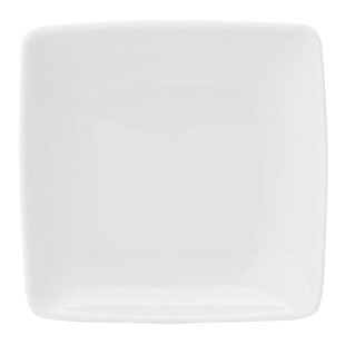 VISTA ALEGRE Carré White 10.47'' Porcelain China Square Dinner Plate (Set of 4)