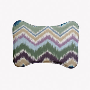 E BY DESIGN Chevron Rug Bone Shape Pet Feeding Placemat