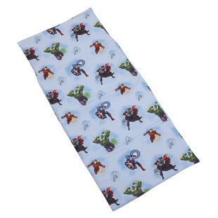 DISNEY: MARVEL Nojo Avengers Fight the Foes Hulk Iron Man Thor Captain America 4" Thick Folding Nap Mat