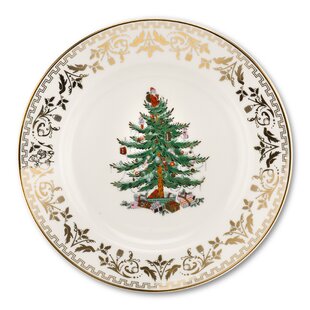 Spode Christmas Tree Gold Salad Plate 8" (Set of 4)