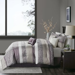 MADISON PARK Rhapsody 7 Piece Jacquard Comforter Set