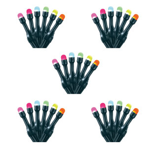 POLYGROUP TRADING LTD 40 - Bulb 195.6'' Plug-in Wide Angle LED Mini String Light (Set of 5)