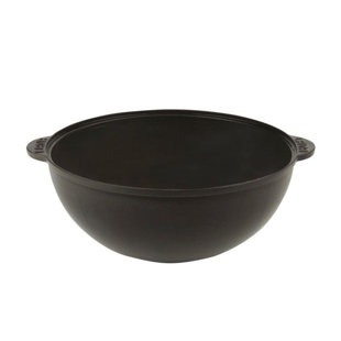 Lava Cast Iron 6.5 Qt./12" Enameled Dutch Oven Round Black