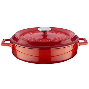 Lava Cast Iron Enameled Round Multi Purpose Casserole With Trendy Lid