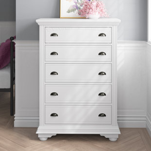 CHARLTON HOME® Deriek 5 Drawer 37" W Chest