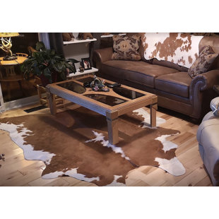 LOON PEAK® Gorgi Handmade Cowhide Brown Area Rug