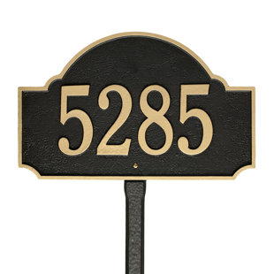 OLD CENTURY FORGE Fitzwilliams 1-Line Lawn Address Sign
