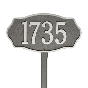 OLD CENTURY FORGE Hampshire 1-Line Lawn Address Sign