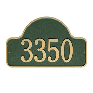 OLD CENTURY FORGE Lexy 1-Line Wall Address Plaque