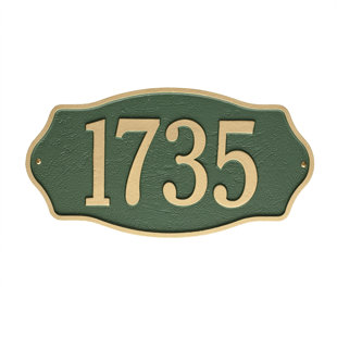 OLD CENTURY FORGE Hampshire 1-Line Wall Address Plaque