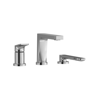 RIOBEL Ode 3-Piece Deck-Mount Tub Filler with Hand Shower