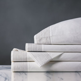THOM FILICIA HOME COLLECTION BY EASTERN ACCENTS Breckenridge Egyptian Cotton Percale Sheet Set