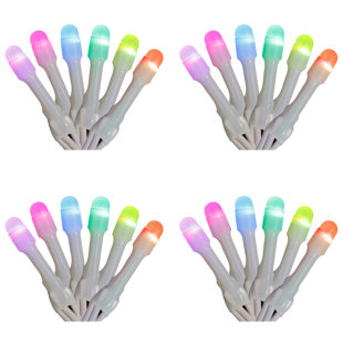 POLYGROUP TRADING LTD 50 - Bulb 84'' Plug-in LED Wide Angle LED String Light (Set of 4)