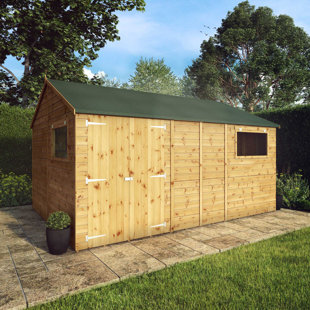 MERCIA GARDEN PRODUCTS Mercia 14 x 10ft Premium Shiplap Reverse Apex Workshop