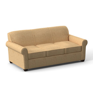 EDGECOMBE FURNITURE Finn 83" Rolled Arm Sofa Bed with Reversible Cushions
