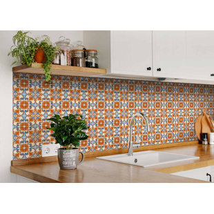 HOMEROOTS 5'' W x 5'' L Vinyl Peel and Stick Field Tile (Set of 24)