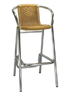 H&D RESTAURANT SUPPLY, INC. Hemington Aluminum Outdoor Stool