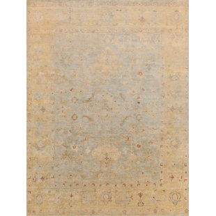 EXQUISITE RUGS Antique Weave Oushak Wool Oriental Rug