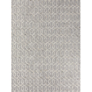 EXQUISITE RUGS Berlin Geometric Hand-Stitched Gray/Ivory/Beige Area Rug