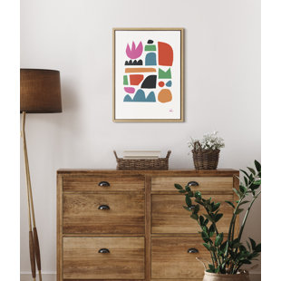 KATE AND LAUREL Spring by Kelly Knaga - Floater Frame Graphic Art on Canvas