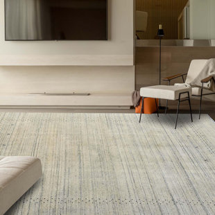 BOKARA RUG CO., INC. Hand-Knotted High-Quality Ivory Area Rug