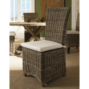 PADMAS PLANTATION Nico Outdoor Dining Side Chair with Cushion