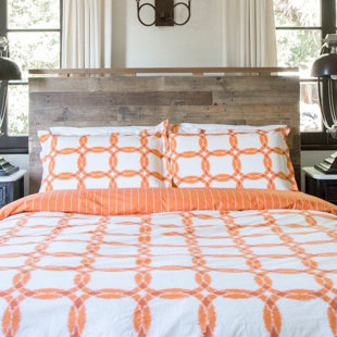 THREAD EXPERIMENT Standard Cotton Reversible Modern & Contemporary Duvet Cover Set