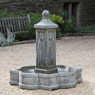 CAMPANIA INTERNATIONAL Provence Hand Crafted Weather Resistant Floor Fountain