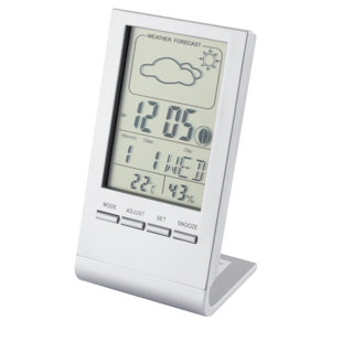 SYMPLE STUFF Desktop Weather Station Alarm Clock