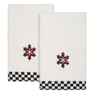 THE HOLIDAY AISLE® Briadhea-Lyn 2 Piece 100% Cotton Fingertip Towel Set