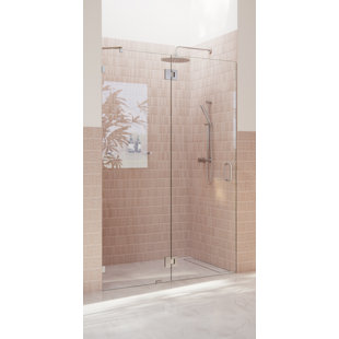 GLASS WAREHOUSE 47.5" x 78" Hinged Frameless Shower Door
