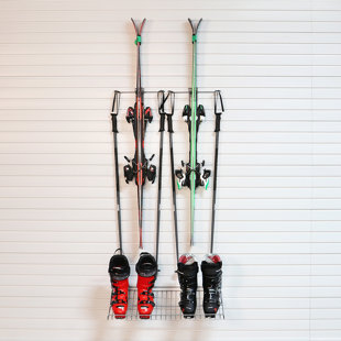 STOREWALL Select Ski Organizer 4 Piece Slatwall Accessory Kit