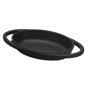 LAVA CAST IRON Lava Enameled Cast Iron Skillet 6 inch- Oval Pan Dish