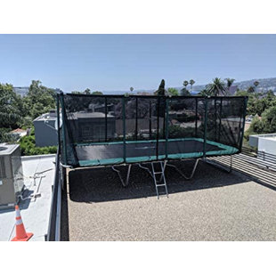 Galactic Xtreme 23' Rectangle with Safety Enclosure Indoor Backyard Trampoline (Wayfair Exclusive)