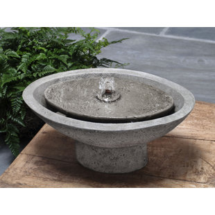 CAMPANIA INTERNATIONAL Zen Hand Crafted Weather Resistant Table Top Fountain