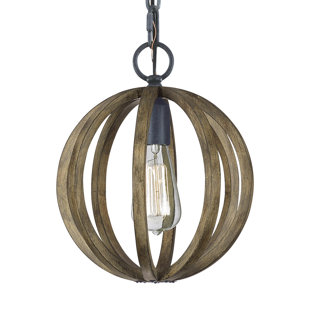 LAUREL FOUNDRY MODERN FARMHOUSE® Huron 1 - Light Antique Forged Single Pendant